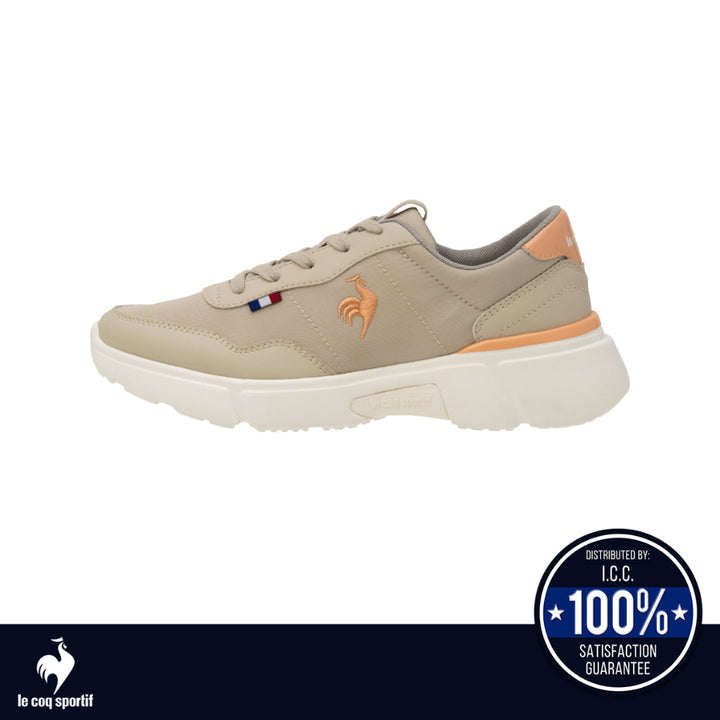 le coq sportif รองเท้าผู้หญิง รุ่น  LA SEGUR IV สีเบจ (รองเท้าผ้าใบ,แฟชั่น,แบบผูกเชือก,ผ้าใบผู้หญิง) ICCSHOPPING