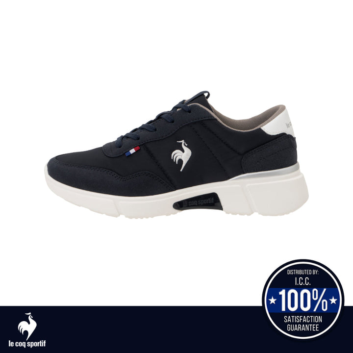 le coq sportif รองเท้าผู้หญิง รุ่น  LA SEGUR IV สีกรม (รองเท้าผ้าใบ,แฟชั่น,แบบผูกเชือก,ผ้าใบผู้หญิง) ICCSHOPPING