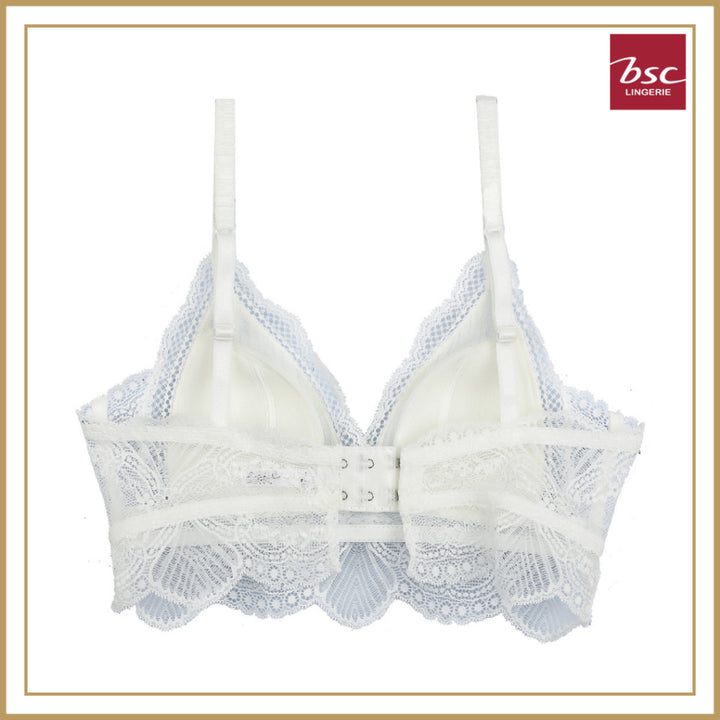 BSC Lingerie ชุดชั้นในเซ็กซี่ลูกไม้ ไร้โครง ผ้าพลีท ผสมลูกไม้ มีให้เลือก 3 สี - BB3387_R25