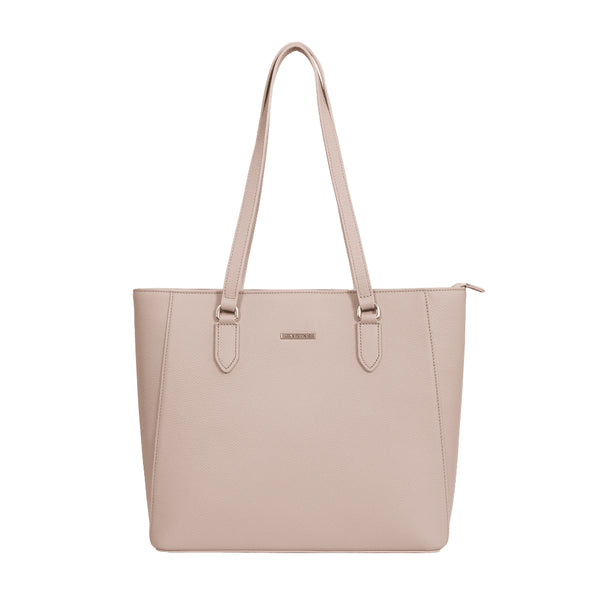 Louis Fontaine กระเป๋าสะพายไหล่ ทรง TOTE รุ่น FLARE - สีเบจ 