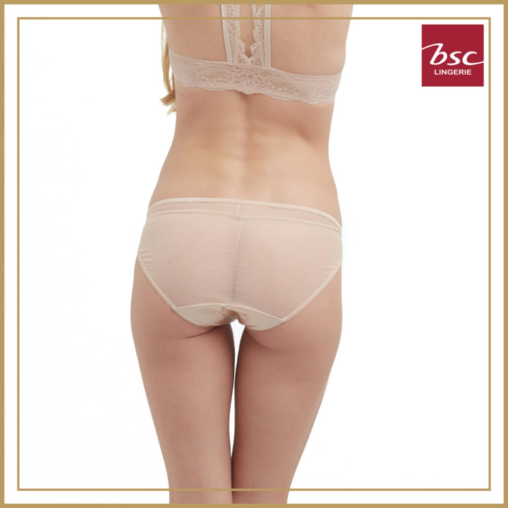 BSC Lingerie กางเกงชั้นในลูกไม้เซ็กซี่ ผ้าซีทรู รูปเเบบบิกินี่ มีให้เลือก 2 สี รุ่น BU3321_R25