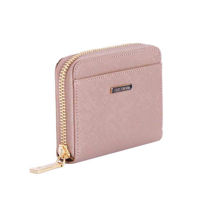Louis Fontaine กระเป๋าสตางค์ใบสั้น รุ่น SMILY - สีน้ำตาล 