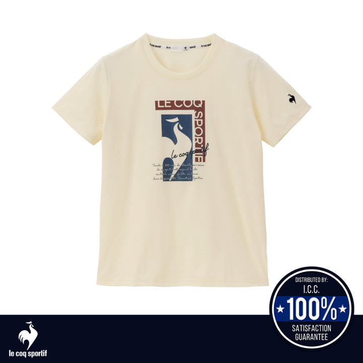 le coq sportif เสื้อเทรนนิ่ง [Cooling] กัน UV (UPF50+) ออกกำลังกาย ผู้หญิง สีขาว ICCSHOPPING