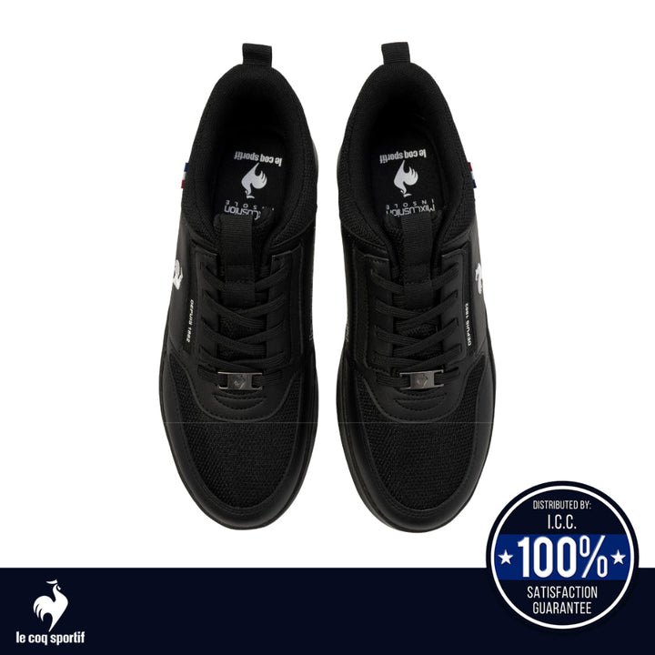 le coq sportif รองเท้าผู้หญิง รุ่น  LCS MARNE สีดำ (รองเท้าผ้าใบ, แฟชั่น, ผูกเชือก, ผ้าใบผู้หญิง) ICCSHOPPING