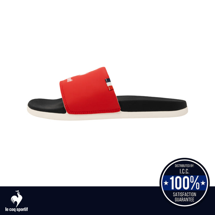le coq sportif รองเท้าแตะชาย-หญิง รุ่น LCS SLIDE สีแดง-ดำ (รองเท้า, sandals, Sport, Unisex, lecoq) ICCSHOPPING
