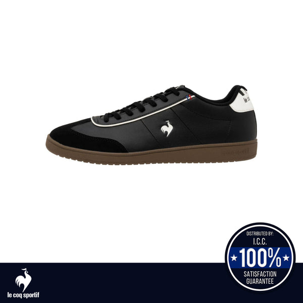 le coq sportif รองเท้าชาย-หญิง รุ่น LCS GARE III สีดำ (รองเท้าผ้าใบสีดำ,แฟชั่น,แบบผูกเชือก,Unisex) Le Coq Sportif