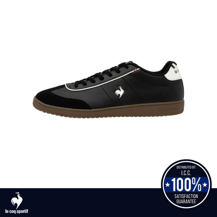 le coq sportif รองเท้าชาย-หญิง รุ่น LCS GARE III สีดำ (รองเท้าผ้าใบสีดำ,แฟชั่น,แบบผูกเชือก,Unisex) Le Coq Sportif