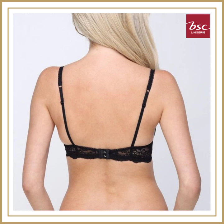 BSC Lingerie ชุดชั้นในลูกไม้เซ็กซี่ มีโครง ผ้าซีทรู มีให้เลือก 3 สี - BB1453_R25