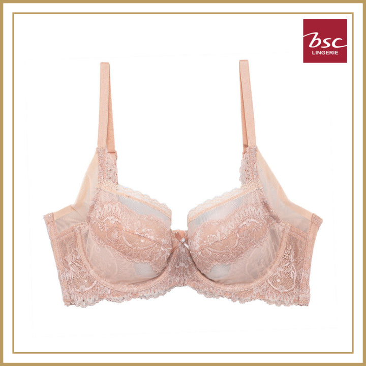 BSC Lingerie ชุดชั้นในลูกไม้เซ็กซี่ มีโครง ซีทรู รุ่น BB1446 ICCSHOPPING