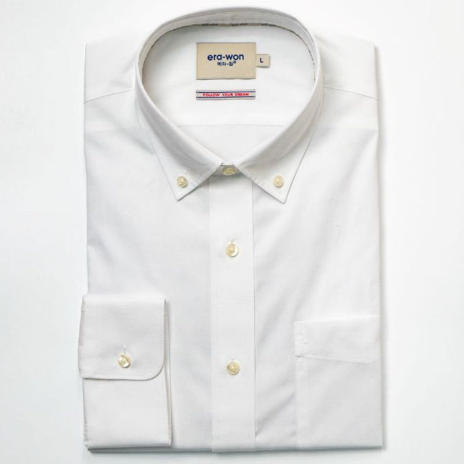 era-won เสื้อเชิ้ต ทรงปกติ Ultrafine Dresshirt แขนยาว สี Double White (ป้ายใหม่) ICCSHOPPING