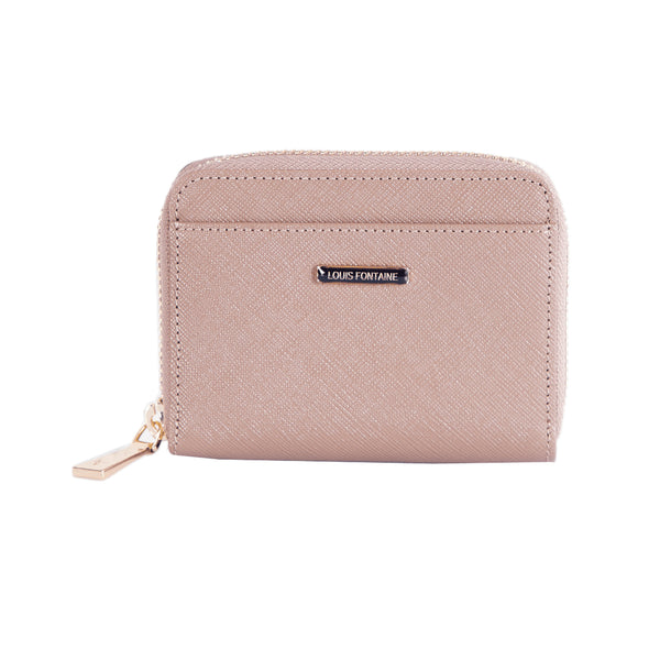 Louis Fontaine กระเป๋าสตางค์ใบสั้น รุ่น SMILY - สีน้ำตาล 