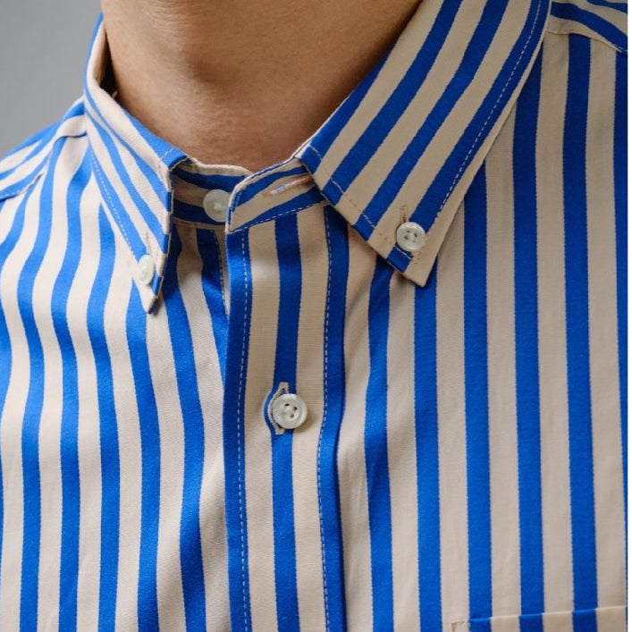 era-won เสื้อเชิ้ต ทรงปกติ รุ่น Dress Shirt Striped สี Smith and blue ICCSHOPPING