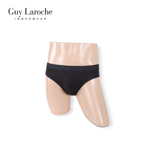 Guy Laroche กางเกงในชาย สัมผัสนุ่ม กระชับ สวมใส่สบาย แพ็ค 2 ตัว สีดำ รุ่น JUS4501R5BL 