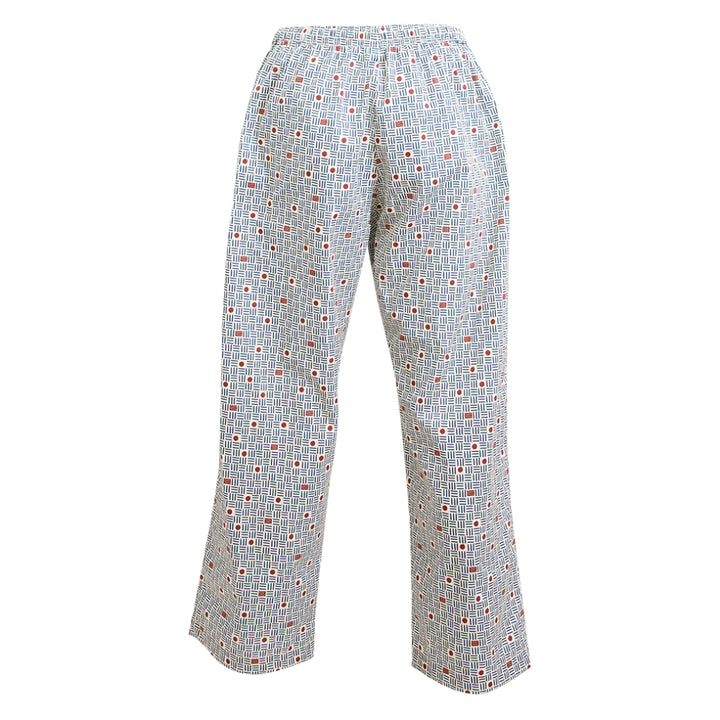 Guy Laroche ชุดนอนแขนสั้น ขายาว คอปก Cotton Print สัมผัสนุ่ม บางเบา สีครีม (JPP5971W4CR) 