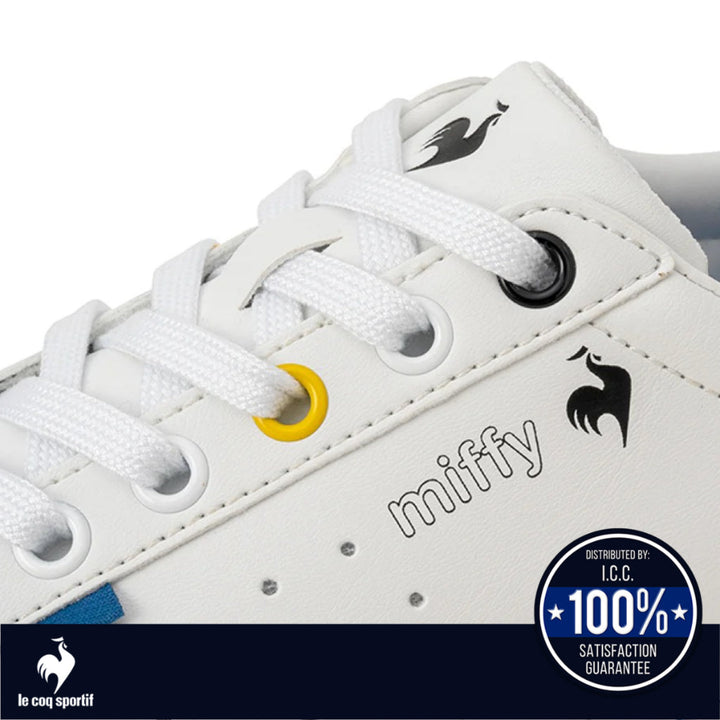 le coq sportif รองเท้าผู้หญิง รุ่น LA ROLAND SL MF สีขาว-ฟ้า (รองเท้าผ้าใบ,รองเท้าแฟชั่น,ผูกเชือก) ICCSHOPPING