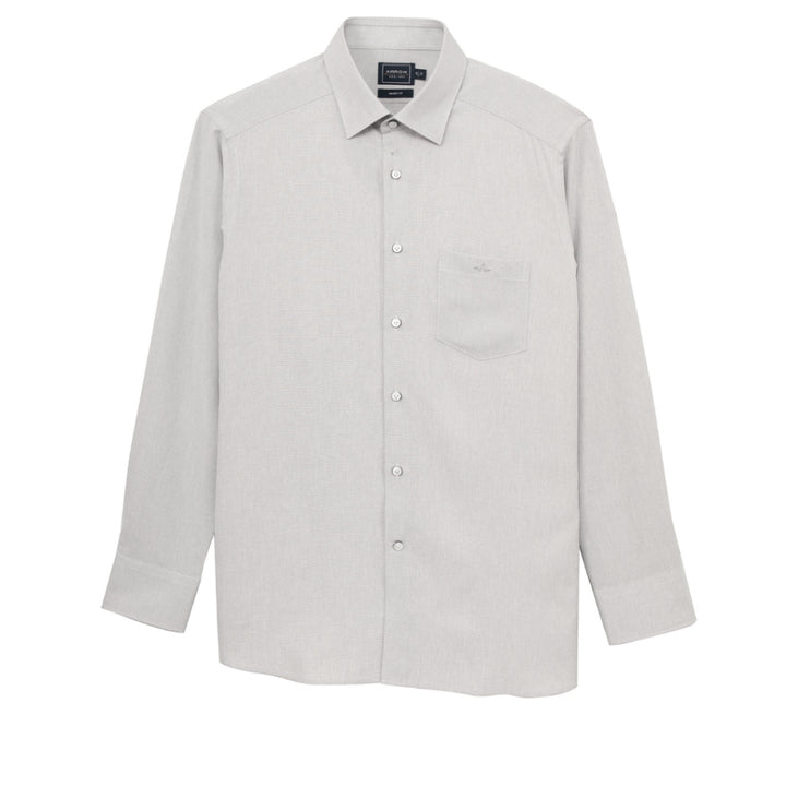 ARROW PROFREX SHIRT เบา สบาย ไม่ยับ แค่ลูบก็เรียบ - เสื้อเชิ้ต แขนยาว ทรง SMART สีเทา MACM909-GY 