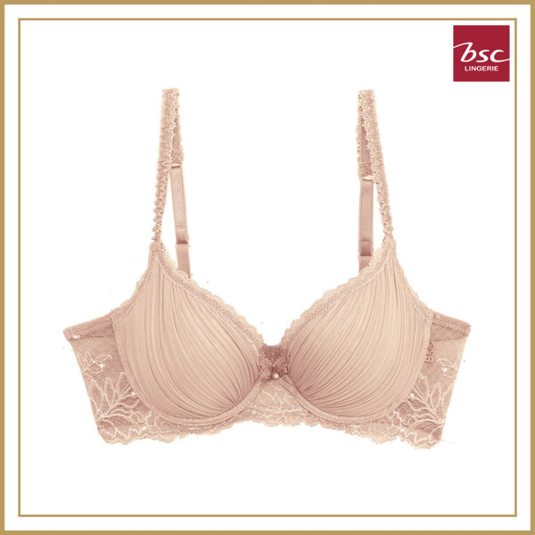 ชุดชั้นใน BSC Lingerie รูปแบบ MOLD BRA แบบมีโครงเสริมฟองน้ำ มีให้เลือก 2 สี - BB6152_R25 BSC Lingerie