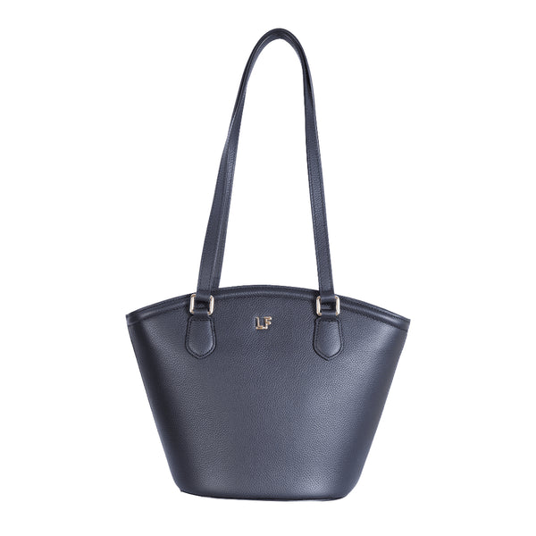 Louis Fontaine กระเป๋าสะพายทรง TOTE Bag Size M รุ่น WISTERIA - สีดำ 