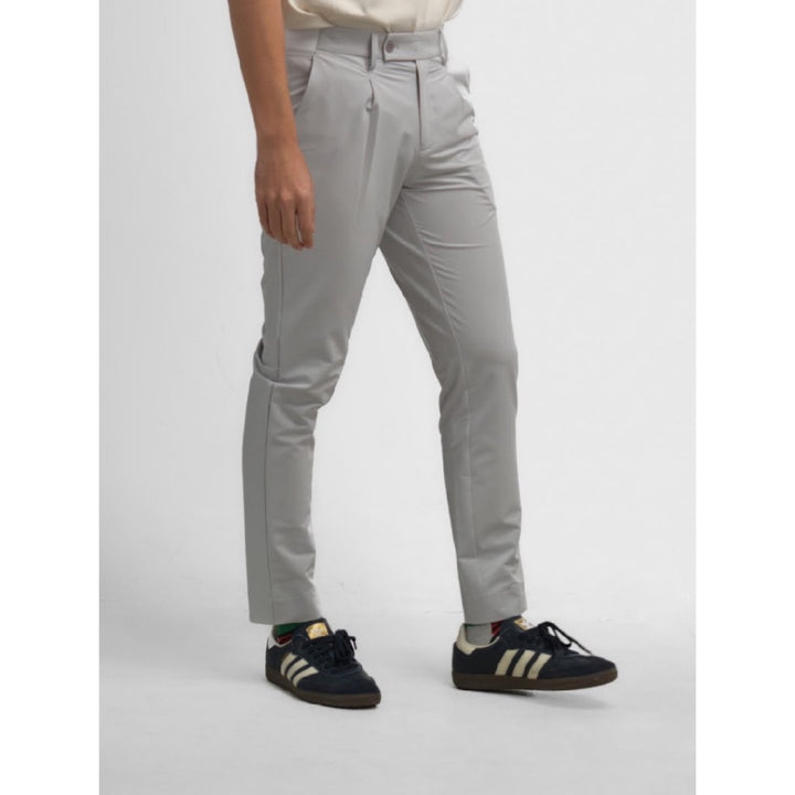 era-won กางเกงขายาว เอวยางยืด รุ่น GOLF FABRIC PANTS สี Light Grey 