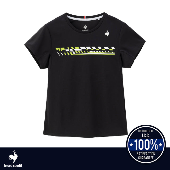 le coq sportif เสื้อเทนนิส กัน UV (UPF15) ผู้หญิง สีขาว (T-shirt, เสื้อยืด, เสื้อออกกำลังกาย,เทนนิส) ICCSHOPPING