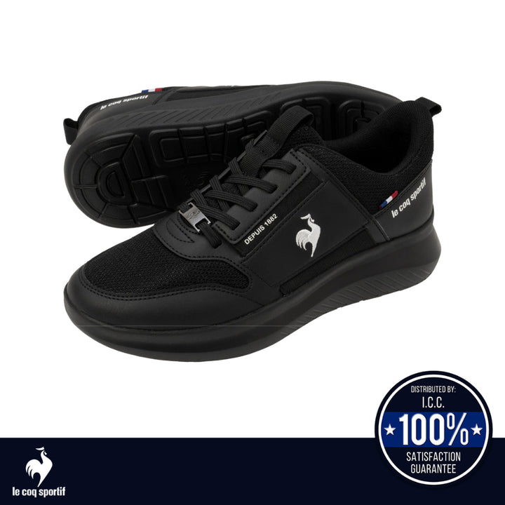 le coq sportif รองเท้าผู้หญิง รุ่น  LCS MARNE สีดำ (รองเท้าผ้าใบ, แฟชั่น, ผูกเชือก, ผ้าใบผู้หญิง) ICCSHOPPING