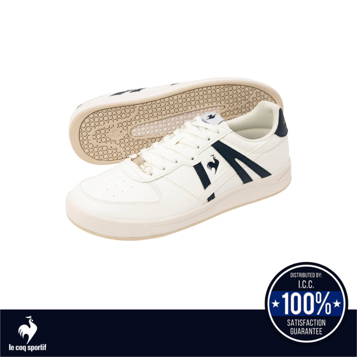 le coq sportif รองเท้าชาย-หญิง รุ่น LCS GRAND EST CL CLASSIC สีขาว-กรม (รองเท้าผ้าใบแฟชั่น) ICCSHOPPING