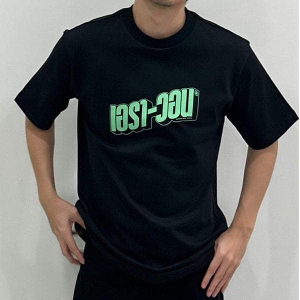 era-won เสื้อ T-Shirt Oversize Screen ภาษาไทย สี ดำสกรีนเอรา-วอนเขียว ICCSHOPPING