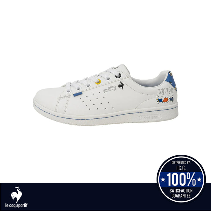 le coq sportif รองเท้าผู้หญิง รุ่น LA ROLAND SL MF สีขาว-ฟ้า (รองเท้าผ้าใบ,รองเท้าแฟชั่น,ผูกเชือก) ICCSHOPPING