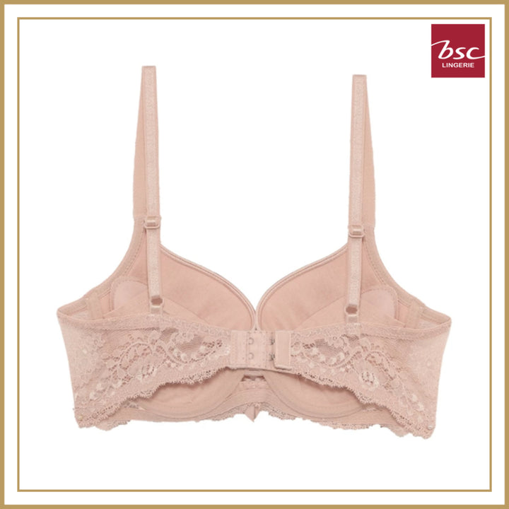 BSC Lingerie ชุดชั้นในลูกไม้เซ็กซี่ รูปแบบ MOLD BRA ฟองน้ำดันทรง มี PAD เสริม รุ่น BB6411_R25