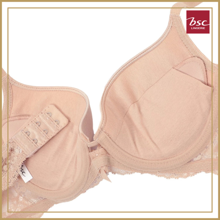 BSC Lingerie ชุดชั้นในลูกไม้เซ็กซี่ รูปแบบ MOLD BRA ฟองน้ำดันทรง มี PAD เสริม รุ่น BB6411_R25