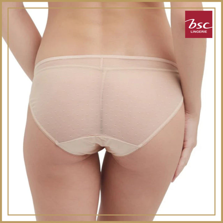 BSC Lingerie กางเกงชั้นในลูกไม้เซ็กซี่ ผ้าซีทรู รูปเเบบบิกินี่ มีให้เลือก 2 สี รุ่น BU3321_R25