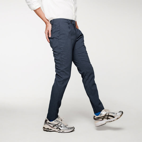 era-won กางเกงทำงานรุ่น Luxury details V3 ทรง Skinny Crop สี Navy 