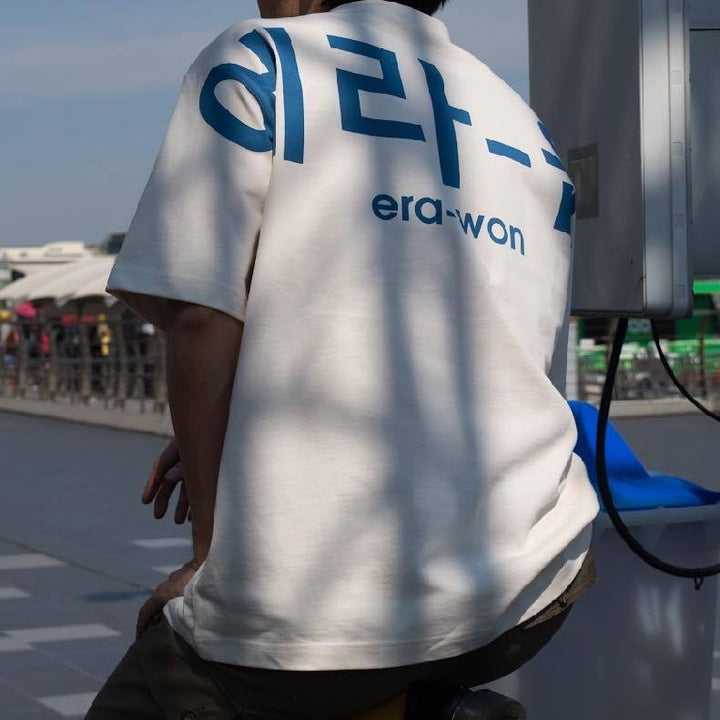 era-won เสื้อ T-Shirt Oversize Screen สี Blue 