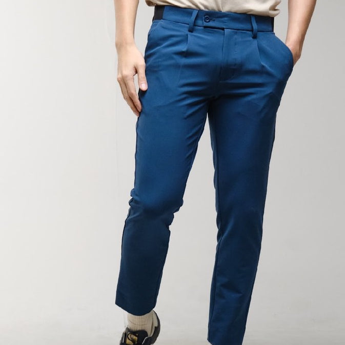 era-won กางเกงขายาว เอวยางยืด รุ่น GOLF FABRIC PANTS (0482VI31) สี SEA BLUE 