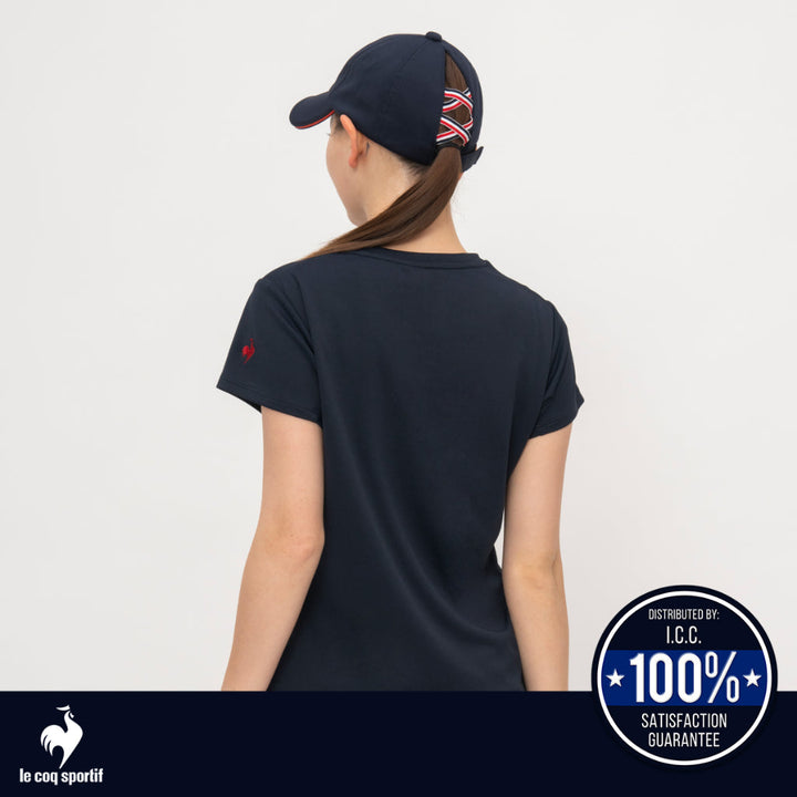 le coq sportif เสื้อเทรนนิ่ง [Cooling] กัน UV (UPF50+) ออกกำลังกาย ผู้หญิง สีกรม ICCSHOPPING