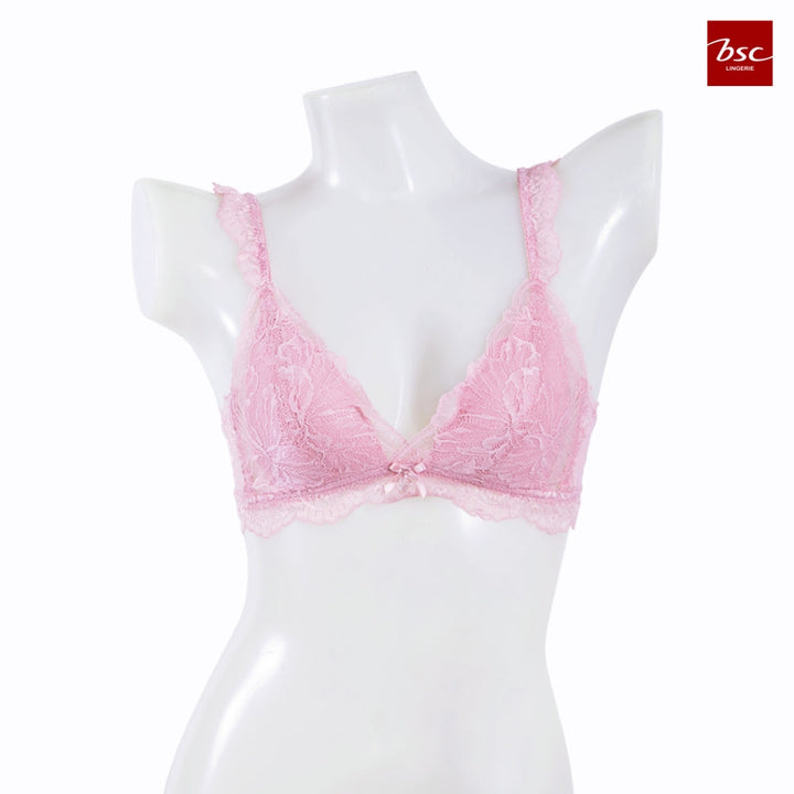BSC Lingerie ชุดชั้นในผู้หญิง ลูกไม้เซ็กซี่ ไร้โครง BB3565BE สีเนื้อ มีให้เลือก 3 สี - BB3565 ICCSHOPPING
