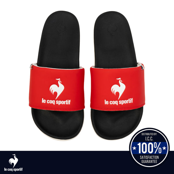 le coq sportif รองเท้าแตะชาย-หญิง รุ่น LCS SLIDE สีแดง-ดำ (รองเท้า, sandals, Sport, Unisex, lecoq) ICCSHOPPING