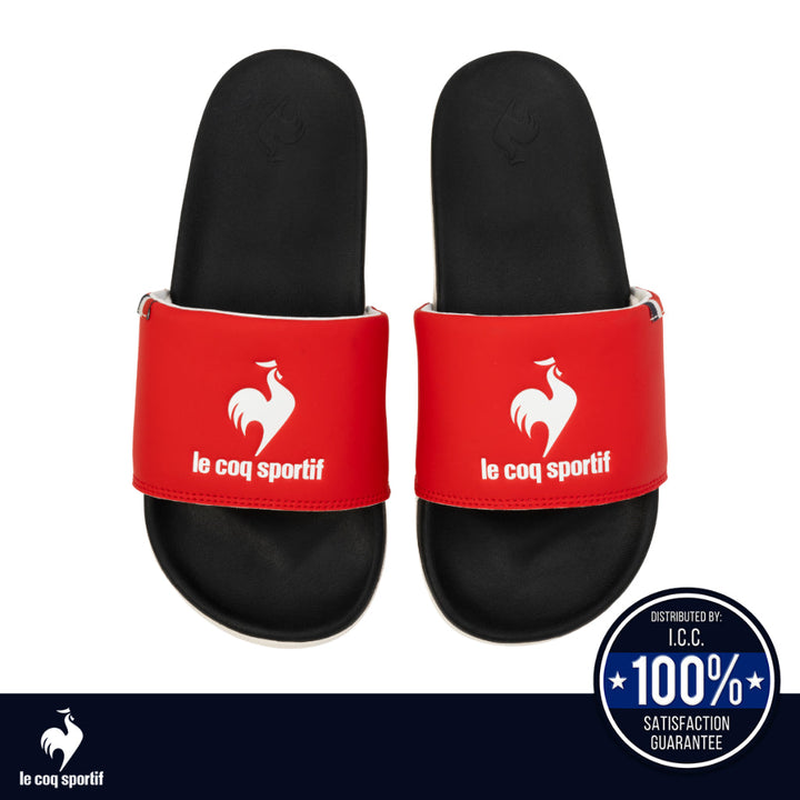 le coq sportif รองเท้าแตะชาย-หญิง รุ่น LCS SLIDE สีแดง-ดำ (รองเท้า, sandals, Sport, Unisex, lecoq) ICCSHOPPING