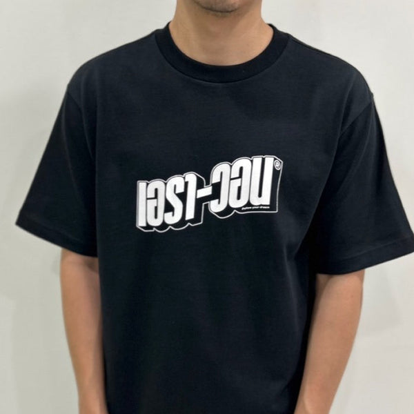 era-won เสื้อ T-Shirt Oversize Screen ภาษาไทย สี ดำสกรีนเอรา-วอนขาว era-won