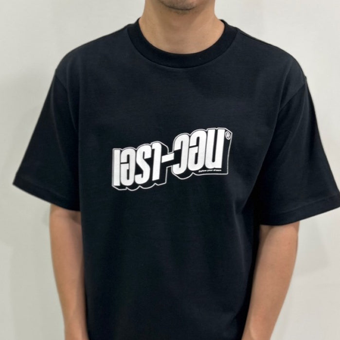 era-won เสื้อ T-Shirt Oversize Screen ภาษาไทย สี ดำสกรีนเอรา-วอนขาว era-won
