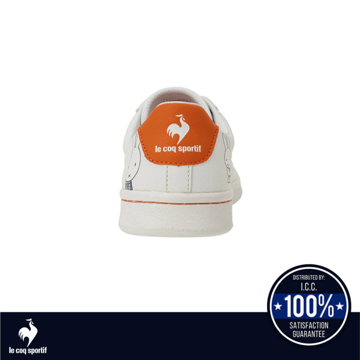 le coq sportif รองเท้าผู้หญิง รุ่น LA ROLAND SL MF สีขาว-ส้ม (รองเท้าผ้าใบ,รองเท้าแฟชั่น,ผูกเชือก) ICCSHOPPING