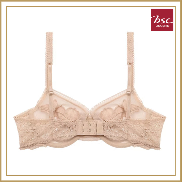 BSC Lingerie ชุดชั้นในลูกไม้เซ็กซี่ มีโครง ผ้าซีทรู มีให้เลือก 3 สี - BB1453_R25