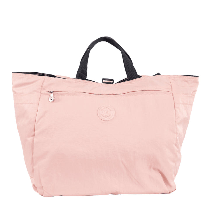 St.Andrews กระเป๋าสะพานข้าง ทรง Shopping bag รุ่น SSH1015 - สีชมพู/ดำ 