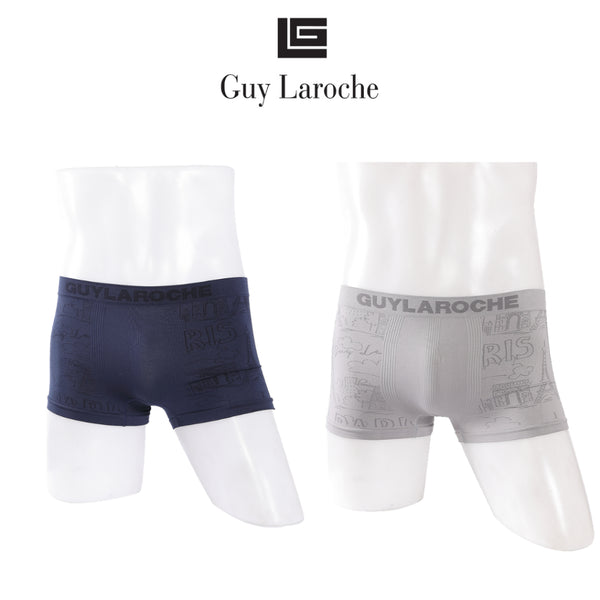 Guy Laroche กางเกงในชาย Seamless ทรง Trunks แพ็ค 1 ตัว มีให้เลือก 2 สี กรมท่า และ เทา รุ่น JUU6840W4 