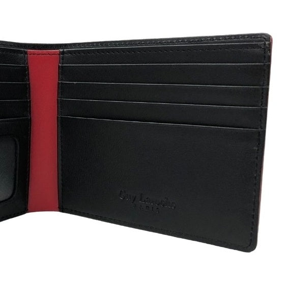 Guy Laroche กระเป๋าสตางค์ พับสั้น 8 การ์ด สีแดง รุ่น SPIRIT (BW11091S5RES1) 