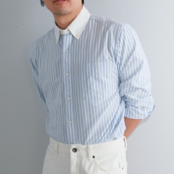 era-won เสื้อเชิ้ต รุ่น Oxford shirts ทรง Comfort fit  คอปกสีขาว สี Moon Shot 2024 