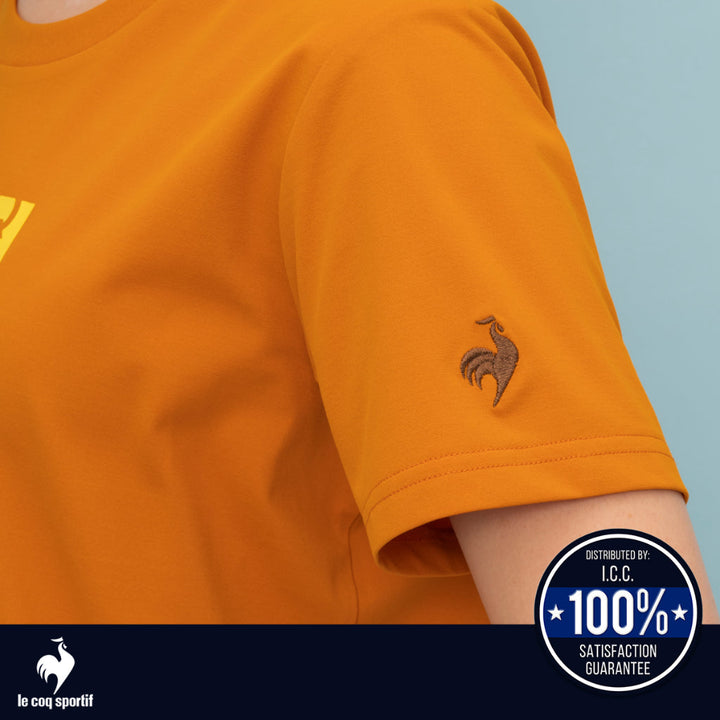 le coq sportif เสื้อเทรนนิ่ง [Cooling] กัน UV (UPF50+) ออกกำลังกาย ผู้หญิง สีส้ม ICCSHOPPING