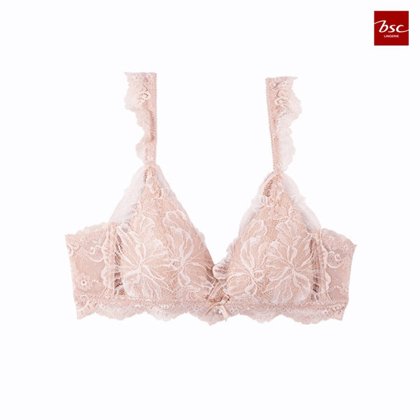 BSC Lingerie ชุดชั้นในผู้หญิง ลูกไม้เซ็กซี่ ไร้โครง BB3565BE สีเนื้อ มีให้เลือก 3 สี - BB3565 ICCSHOPPING