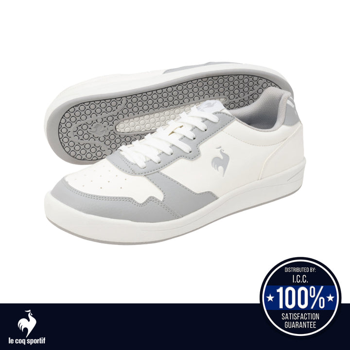 le coq sportif รองเท้าชาย-หญิง รุ่น LCS GRAND EST CL II สีขาว-เทา (รองเท้าผ้าใบ,แฟชั่น,Unisex) ICCSHOPPING