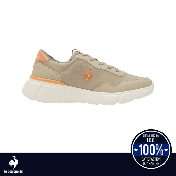 le coq sportif รองเท้าผู้หญิง รุ่น  LA SEGUR IV สีเบจ (รองเท้าผ้าใบ,แฟชั่น,แบบผูกเชือก,ผ้าใบผู้หญิง) ICCSHOPPING